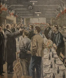 Cenas para los trabajadores de la Exposición Universal, 1900, ilustración de 